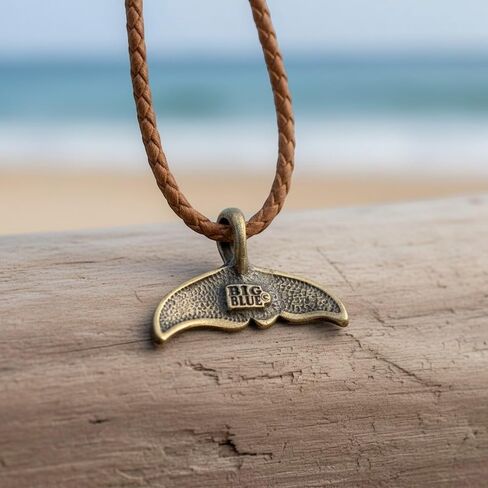 Big Blue Aquatic Gifts Whale Tail Necklaces for Men and Women - Antique Bronze Whale Tail Fluke Pendant, Scuba Diving Gifts, Beachy Jewelry in Saudi Arabia