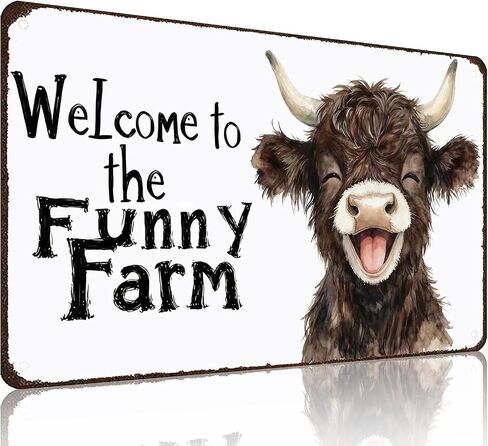 Funnysign المرتفعات البقرة عشاق الهدايا المرتفعات البقرة علامة هل أنت أنبوب خمر القصدير علامة للحمام المرحاض ديكور 8 × 12 بوصة (26011) in Kuwait
