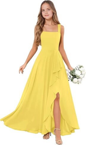 Junior Bridesmaid Dresses Ruffle Junior Bridesmaid Dress for Wedding A Line Wedding Party Gown in Saudi Arabia