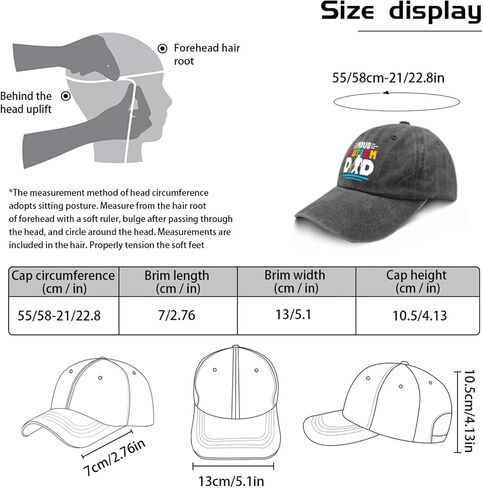 Autism Awareness Hat Proud Autism Dad Hat for Women Funny Baseball Hats Funny Gifts for Men in Saudi Arabia