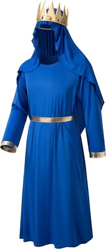 Adult Three Kings Robe Biblical Nativity 3 Wise Men Halloween Costume Cosplay King Outfit Accessories Set in Saudi Arabia