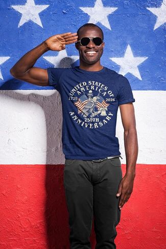 250th Anniversary USA Shirt 1776 2026 American Flag Patriotic July 4th Celebration Tee in Saudi Arabia