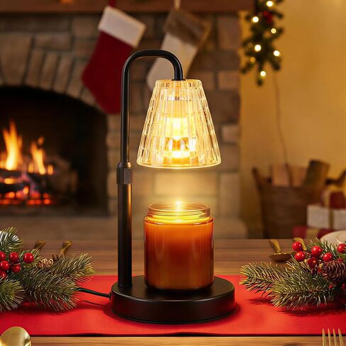 Glimra Candle Warmer Lamp with Timer,Dimmable Candle Warmwr for Jar Candles,Adjustable Cabdle Warmer Birthday Gifts,for Mom Women Friend Sister,Office Apartment Dorm Room Home Decor Black in Saudi Arabia