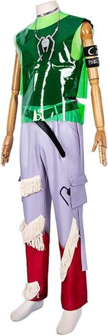 AwwwCos Cosplay Costume Vest Overhang Pants Outfit for Halloween Party Stage Performance in Saudi Arabia