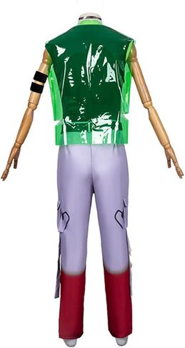 AwwwCos Cosplay Costume Vest Overhang Pants Outfit for Halloween Party Stage Performance in Saudi Arabia