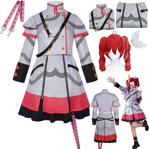 Kasane Costume Outfit Kasane Dress Uniform Women Full Set Halloween in Saudi Arabia