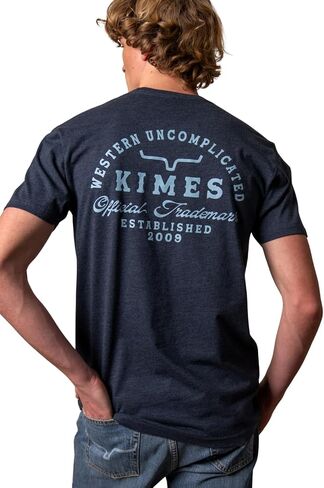 Kimes Ranch Men’s Bar Doors T Shirt Western Logo Tee Cotton Blend Short Sleeve Casual Western Shirt in Kuwait