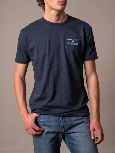 Kimes Ranch Men’s Bar Doors T Shirt Western Logo Tee Cotton Blend Short Sleeve Casual Western Shirt in Kuwait