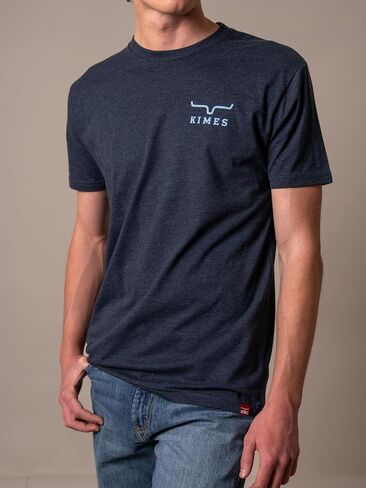 Kimes Ranch Men’s Bar Doors T Shirt Western Logo Tee Cotton Blend Short Sleeve Casual Western Shirt in Kuwait