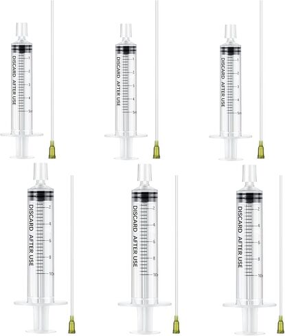 Geiserailie 6 Packs 10ml Perfume Refill Tools Kit, Perfume Syringe Refill Set with Soft Plastic Tube, Mini Fragrance Transfer Tool for Travel Refillable Liquid, Cologne Fragrance Refilling (Clear) in Kuwait
