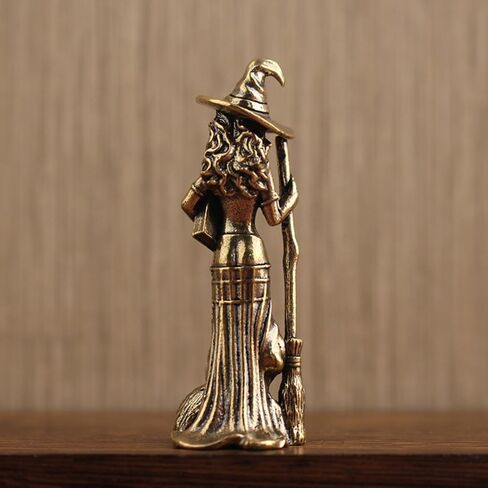 Magic Moon Witch Ornament, Home Decor, Living Room/Entrance Decoration, Home Furnishings, Wizard Statue in Kuwait