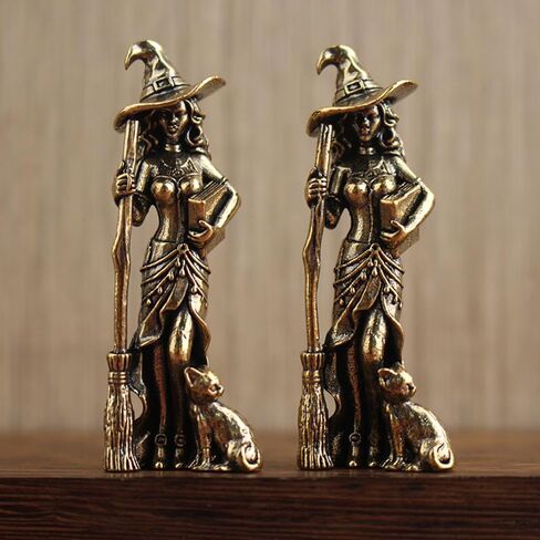 Magic Moon Witch Ornament, Home Decor, Living Room/Entrance Decoration, Home Furnishings, Wizard Statue in Kuwait
