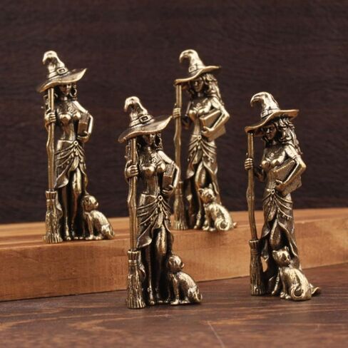 Magic Moon Witch Ornament, Home Decor, Living Room/Entrance Decoration, Home Furnishings, Wizard Statue in Kuwait