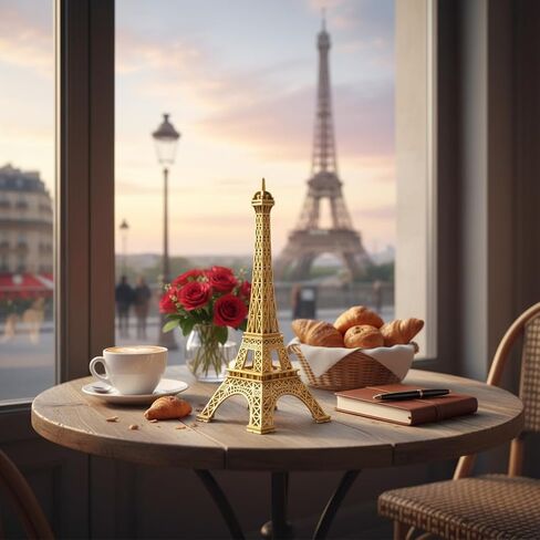 Eiffel Tower Model, Mini Metal Eiffel Tower Model Figurine, French Paris Eiffel Tower Craft for Souvenirs, Cake Table Decor, Gifts, Party, Home Decoration in Saudi Arabia