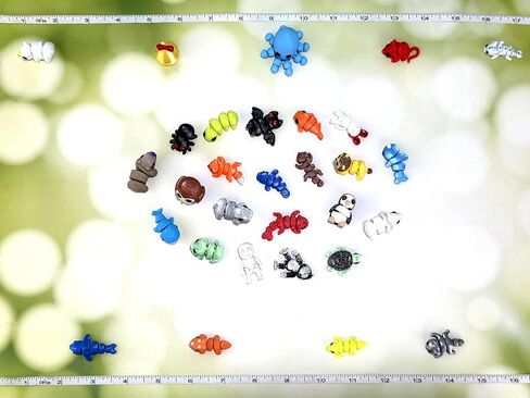 20 Pcs Random 3D Printed Animal Figurines - Mystery Pack Articulated Fidget, for Graduation Rewards, Easter Egg Stuffers, Christmas & Birthday Presents in Kuwait