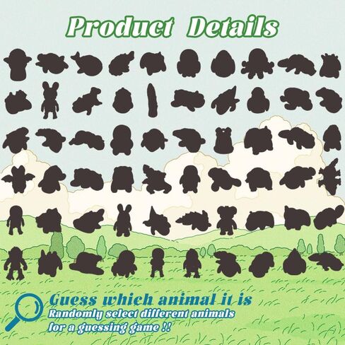 20 Pcs Random 3D Printed Animal Figurines - Mystery Pack Articulated Fidget, for Graduation Rewards, Easter Egg Stuffers, Christmas & Birthday Presents in Kuwait