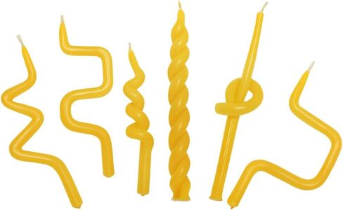 12 Handmade Beeswax Candles – All-Natural Birthday Candles in Fun Twist Design (Twist) in Saudi Arabia