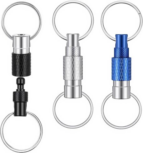 3 Pcs Keychain Quick Release, 3 Colors Quick Release Key Ring, Detachable Key Ring Pull Apart Keychain for Car Keys,Purse,Bag in Saudi Arabia