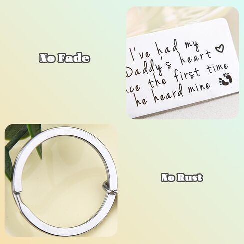 First Father Day Gifts for New Dad Father Pregnancy Announcement Gift for Dada Daddy To Be Gifts for 1st Time Dad Daddy Birthday Gift Keychain for Men Son Husband Fathers Day Presents for Son In Law in Kuwait