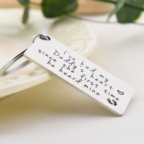 First Father Day Gifts for New Dad Father Pregnancy Announcement Gift for Dada Daddy To Be Gifts for 1st Time Dad Daddy Birthday Gift Keychain for Men Son Husband Fathers Day Presents for Son In Law in Kuwait
