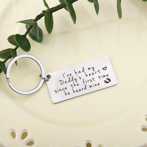 First Father Day Gifts for New Dad Father Pregnancy Announcement Gift for Dada Daddy To Be Gifts for 1st Time Dad Daddy Birthday Gift Keychain for Men Son Husband Fathers Day Presents for Son In Law in Kuwait