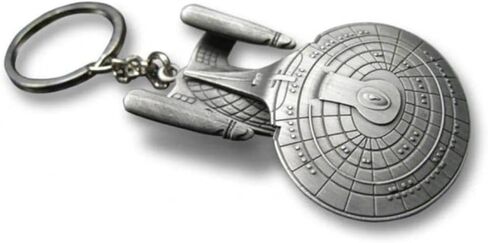 USS Enterprise NCC-1701 Starship Keychain – Sci-Fi Spaceship Metal Key Ring, Space Fleet Inspired Collectible Gift in Saudi Arabia