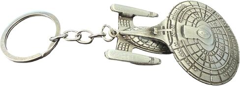 USS Enterprise NCC-1701 Starship Keychain – Sci-Fi Spaceship Metal Key Ring, Space Fleet Inspired Collectible Gift in Saudi Arabia