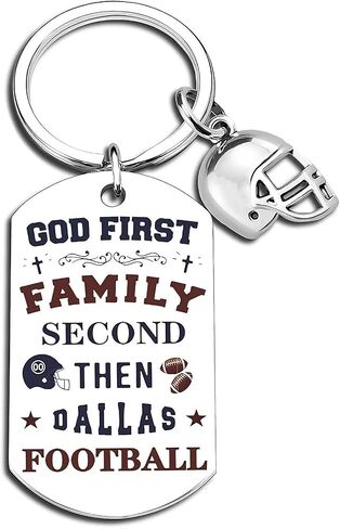 Cowboys Keychains for Men, Football Keychains for Sport Fans, Western Themed Birthday Party Gifts, Cowboy Football Gifts and Sports Memorabilia in Saudi Arabia