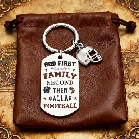 Cowboys Keychains for Men, Football Keychains for Sport Fans, Western Themed Birthday Party Gifts, Cowboy Football Gifts and Sports Memorabilia in Saudi Arabia