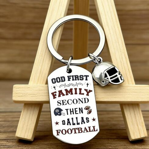 Cowboys Keychains for Men, Football Keychains for Sport Fans, Western Themed Birthday Party Gifts, Cowboy Football Gifts and Sports Memorabilia in Saudi Arabia
