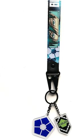 Otaku Lamps Blue Lock - Rin Itoshi Keystrap and Keychain Bundle in Saudi Arabia