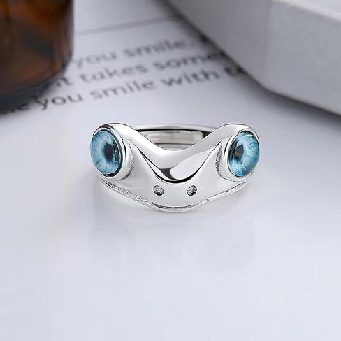 Silver Plated Frog Rings for Women Adjustable Frog Ring Frog Animal Finger Ring in Saudi Arabia