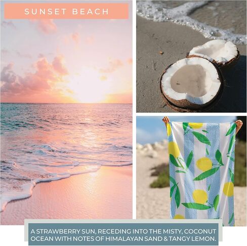 A Cheerful Giver - Sunset Beach - 34oz Papa Scented Candle Jar with Lid - Keepers of The Light - 155 Hours of Burn Time, Gift for Women, Pink Candle, Big Candles for Home Decoration in Kuwait