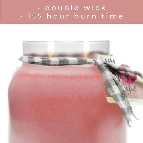 A Cheerful Giver - Sunset Beach - 34oz Papa Scented Candle Jar with Lid - Keepers of The Light - 155 Hours of Burn Time, Gift for Women, Pink Candle, Big Candles for Home Decoration in Kuwait