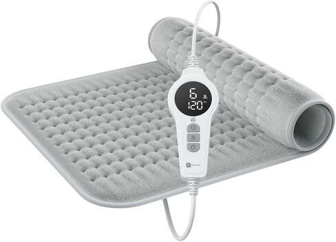 Infrared Electric Heating Pad - for Back Pain & Cramps - Auto-Off, 6 Heat Settings, Overheat Protection, LED Display & Machine Wash Fabric - German Quality Brand (Pink, 23.6 x 11.8 inch) in Saudi Arabia