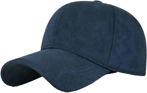 Men's Women's Suede Baseball Hat Classic Solid Color Adjustable Trucker Cap Outdoor Baseball Hat for Winter in Saudi Arabia