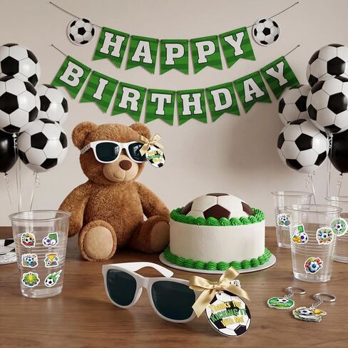 12Sets Soccer Party Favors Sunglasses Gift Bags Football Party Favors Sports Glasses with Keychains Stickers Team Gift Birthday Game Day Supplies in Saudi Arabia