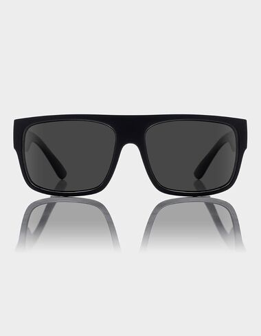 MADSON Classico Flat Top Polarized Sunglasses, Matte Black in Saudi Arabia