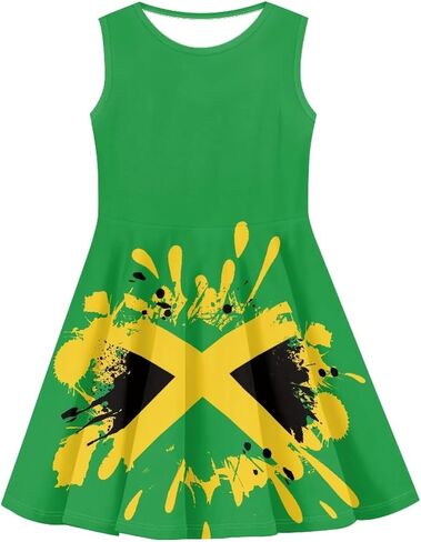 Uourmeti Sleeveless Summer Dresses for Girls Sundresses Size 3-16 in Saudi Arabia