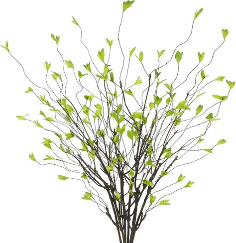 6Pcs Artificial Greenery Branches 41 Inch Faux Greenery Stems for Vase Fake Ficus Twig Plants Realistic Flexible Willow Branches for Tall Floor Vase Filler Home Centerpieces Arrangements Office in Saudi Arabia