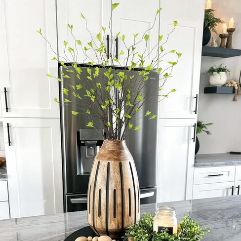 6Pcs Artificial Greenery Branches 41 Inch Faux Greenery Stems for Vase Fake Ficus Twig Plants Realistic Flexible Willow Branches for Tall Floor Vase Filler Home Centerpieces Arrangements Office in Saudi Arabia