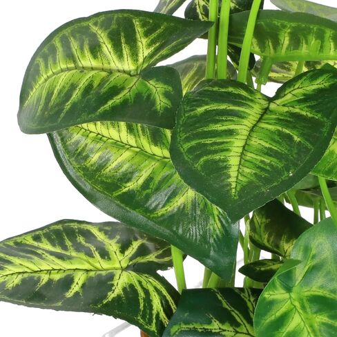 Artificial Plants in Clear Pot with Pebbles, Tropical Plants Potted Small Faux Plant Indoor Decor for Home Kitchen Bathroom Office Table Shelf in Kuwait