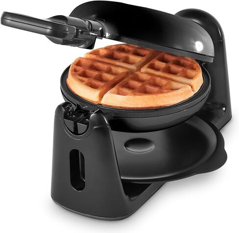 DASH Flip Belgian Waffle Maker With Ceramic Coating for Individual 1" Thick Waffles – Cream in Kuwait