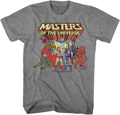 تي شيرت بأكمام قصيرة للبالغين من مجموعة الرسوم المتحركة من Masters of The Universe في الثمانينيات in Kuwait