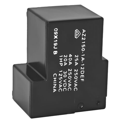 مرحل الطاقة AZ2150-1A-12DEF (عبوة من 2) - 12VDC 40A SPST-NO، حامل PCB، مرحل مصغر مختوم in Kuwait