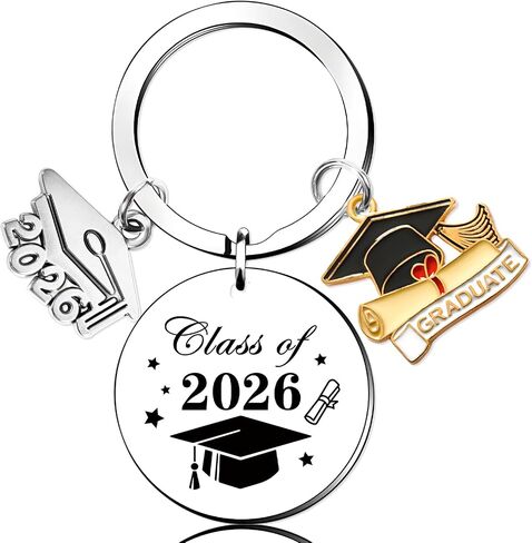 Class Of 2026 Graduation Keychain Gifts For Him Her Middle High School College Masters PHD Graduate Gift For Seniors Degree Students Son Daughter Niece Nephew in Saudi Arabia