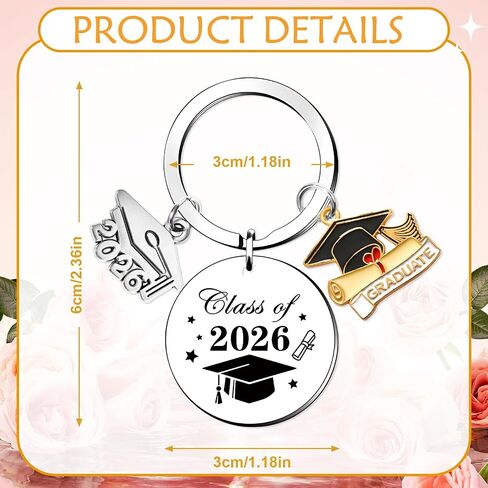 Class Of 2026 Graduation Keychain Gifts For Him Her Middle High School College Masters PHD Graduate Gift For Seniors Degree Students Son Daughter Niece Nephew in Saudi Arabia