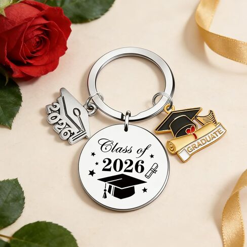 Class Of 2026 Graduation Keychain Gifts For Him Her Middle High School College Masters PHD Graduate Gift For Seniors Degree Students Son Daughter Niece Nephew in Saudi Arabia