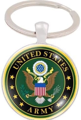 Military Keychain Collection Patriotic Service Gift for Veterans Active Duty Supporters Durable Keyring in Kuwait