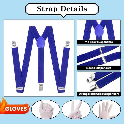 Super Bros Costume Kit Halloween for Adults with Hats Mustaches Gloves Suspenders Buttons, Halloween Cosplay Accessories for Adult Men and Women Green & Red in Saudi Arabia